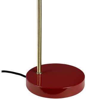 Dyberg larsen tafellamp Ocean, donkerrood, hoogte 43 cm donkerrood, messing