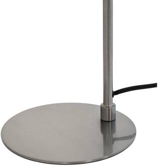 Dyberg larsen tafellamp Oswald, zwart/staal, hoogte 40 cm zwart, geborsteld staal