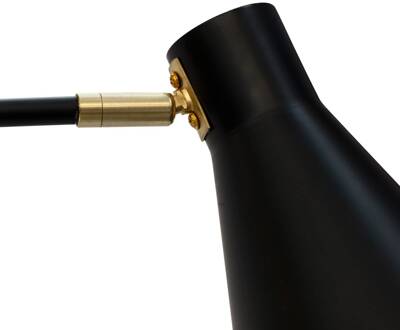 Dyberg larsen vloerlamp Miles, zwart, hoogte 154,5 cm