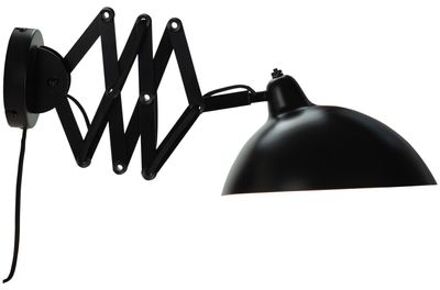 Dyberg larsen Wandlamp Futura 60 X 19,5 Cm E14 Staal Zwart