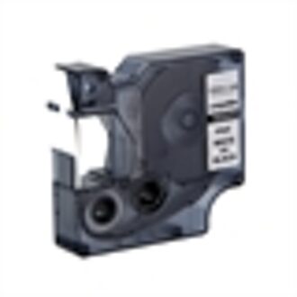 DYMO 1805435 IND Rhino tape vinyl wit op zwart 12mm (huismerk)