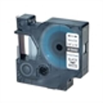 DYMO 1805441 IND Rhino tape permanent polyester zwart op metallic 6mm (huismerk)