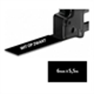 DYMO 1805442 (extra) IND Rhino tape permanent polyester wit op zwart 6mm (huismerk)