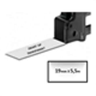 DYMO 622290 IND Rhino tape permanent polyester zwart op transparant 19mm (huismerk)