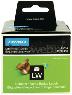 Dymo Authentieke LW Grote Verzendlabels/Naamkaarten Wit (54 x 101 mm) 1 Rol