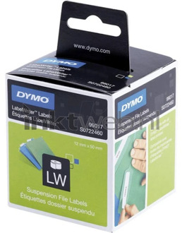 Dymo Etiket Dymo 99017 labelwriter 12x50mm hangmapruiter 220stuk