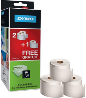 Dymo Etiket Dymo labelwriter 54x101mm 220stuks 2rol+1gratis