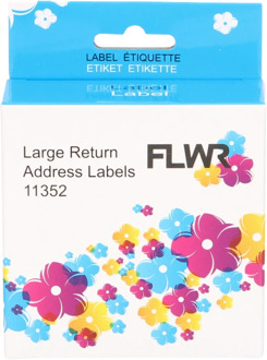 Dymo FLWR Dymo 11352 25 mm x 54 mm wit labels