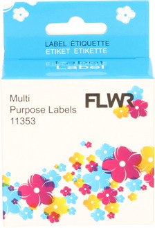 Dymo FLWR Dymo 11353 13 mm x 25 mm wit labels