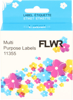Dymo FLWR Dymo 11355 Multi functionele labels x 51 mm wit labels