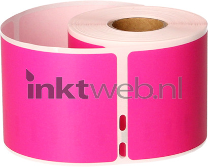 Dymo FLWR Dymo 99014 Adreslabel groot 101 mm x 54 mm roze labels
