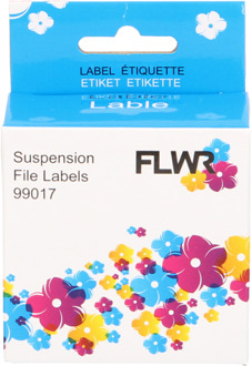 Dymo FLWR Dymo 99017 Hangmaplabel 12 mm x 50 mm wit labels