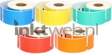 Dymo Huismerk Dymo 99012 adreslabel 5-pack 260 mm x 89 mm kleur labels