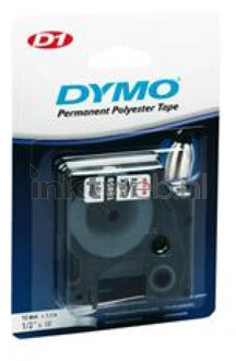 Dymo Labeltape Dymo 16955 D1 718060 12mmx5.5m poly zwart op wit