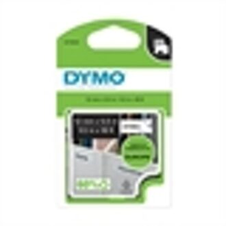 Dymo Labeltape Dymo 16955 D1 718060 12mmx5.5m poly zwart op wit