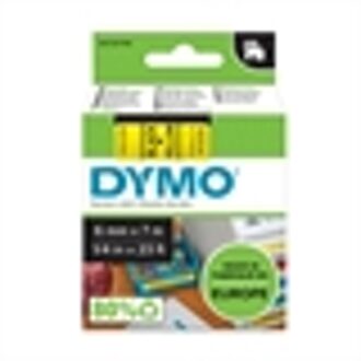 Dymo Labeltape Dymo 43618 D1 720790 6mmx7m zwart op geel