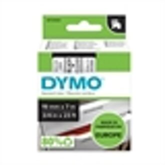 Dymo Labeltape Dymo 45800 D1 720820 19mmx7m zwart op transparant