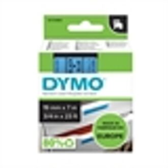 Dymo Labeltape Dymo 45806 D1 720860 19mmx7m zwart op blauw