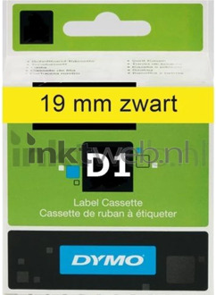 Dymo Labeltape Dymo 45808 D1 720880 19mmx7m zwart op geel