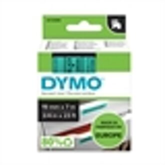 Dymo Labeltape Dymo 45809 D1 720890 19mmx7m zwart op groen