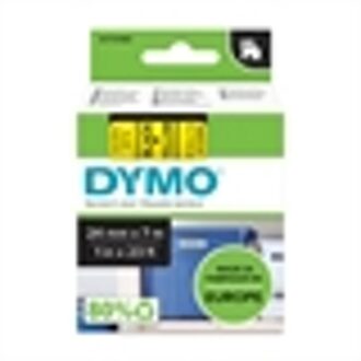 Dymo Labeltape Dymo 53718 D1 720980 24mmx7m zwart op geel