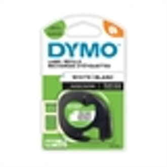 Dymo Labeltape Dymo Letratag 91200 papier 12mm zwart op wit