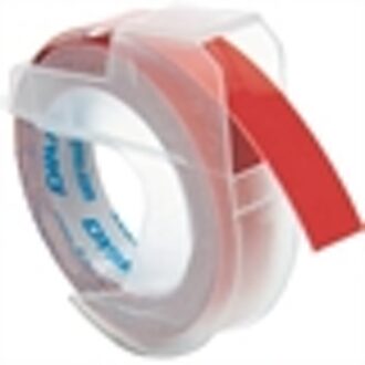 Dymo Labeltape Dymo rol 9mmx3M glossy vinyl prof rood