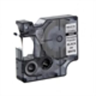 DYMO S0718240 / 18482 IND Rhino tape permanent polyester zwart op wit 9mm (huismerk)