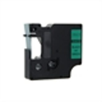 DYMO S0720590 / 45019 tape zwart op groen 12mm (huismerk)