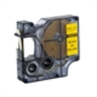DYMO S0720790 / 43618 tape zwart op geel 6mm (huismerk)