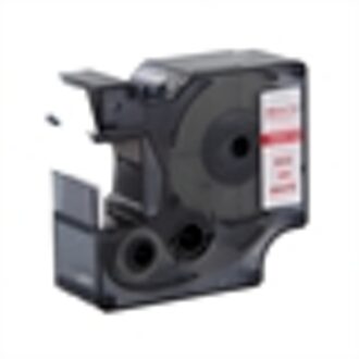 DYMO S0720950 / 53715 tape rood op wit 24mm (huismerk)