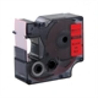 DYMO S0720970 / 53717 tape zwart op rood 24mm (huismerk)