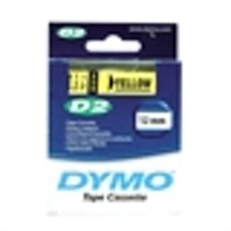 Dymo S0721120 / 61214 tape geel 12mm (origineel)