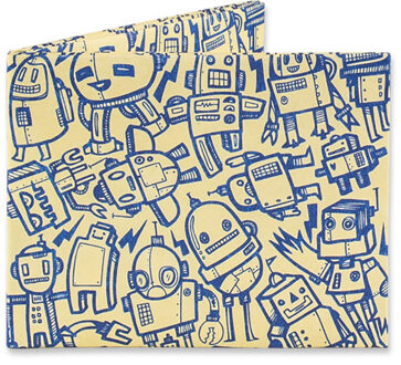 Dynomighty Design Mighty Wallet All Of The Robots Multi - 100 x 83 x 6 mm