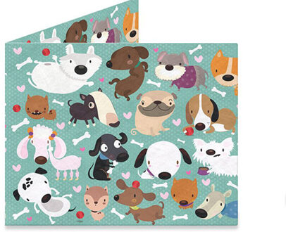 Dynomighty Design Mighty Wallet Happy Dogs Multi - 100 x 83 x 6 mm