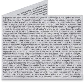 Dynomighty Design Mighty Wallet Quotes Multi - 100 x 83 x 6 mm