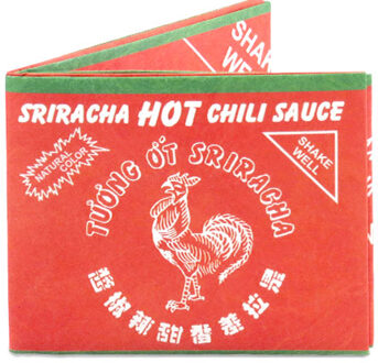 Dynomighty Design Mighty Wallet Sriracha Rood - 100 x 83 x 6 mm