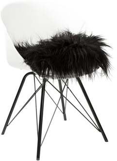 Dyreskinn Icelandic Stoelpad 37 x 37 cm Zwart