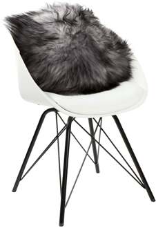 Dyreskinn Kussen Schapenvacht 40 x 40 cm - Melange Grijs