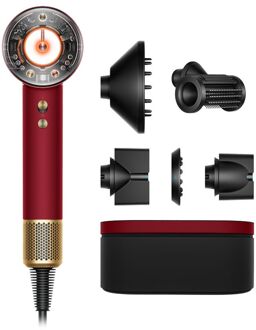Dyson Supersonic Nural™ föhn - Straight+Wavy (Red velvet/Goud)