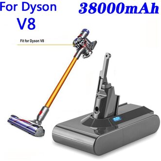 Dyson V8 21.6V 38000Mah Vervangende Batterij Voor Dyson V8 Absolute Cord-Gratis Vacuüm Handheld Stofzuiger Dyson v8 Batterij 12800mAh