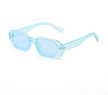 Dytymj Kleine Frame Vierkante Zonnebril Vrouwen Vintage Ovale Zonnebril Vrouwen Rechthoek Shades Voor Vrouwen Gafas De Sol BlueBlue