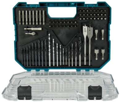 E-15126 Boor-/schroefbitset | 75-delig | In kunststof koffer E-15126