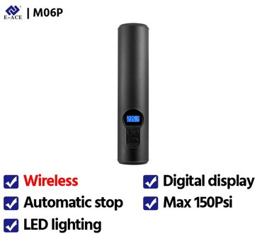 E-ACE Autoband Inflator Led Digitale Multifunctionele Opblaasbare Pomp Draagbare Elektrische Luchtcompressor Voor Auto 'S Fietsbanden