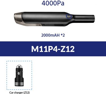 E-ACE M11 Huishoudelijke & Auto Stofzuiger Draagbare Draadloze Handheld Met 4000Pa 5000Pa Voor Auto & Suv & huis & Computer Schoonmaken M11P4 - Z12