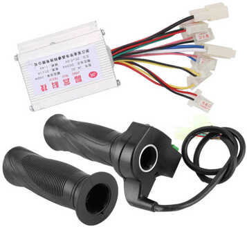 E‑bike Accessoires Scooter 24V 250W Geborsteld Controller Met 4 Speed Throttle Grip E‑bike Accessoires 24V 250W controller