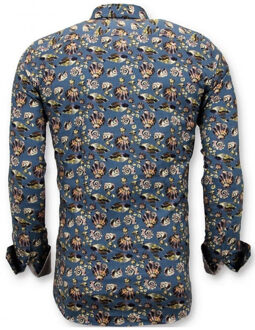 E digitale bloemen Veelkleurig - S