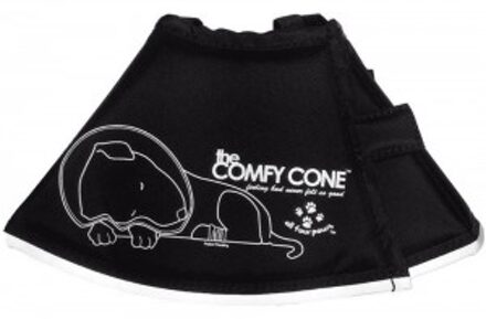 E-halsband Comfy Cone S lang 20 cm zwart