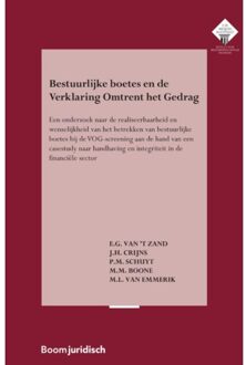 E.M. Meijers Instituut voor Rechtswetenschappelijk Onderzoek 354 -   Bestuurlijke boetes en de Verklaring Omtrent het Gedrag