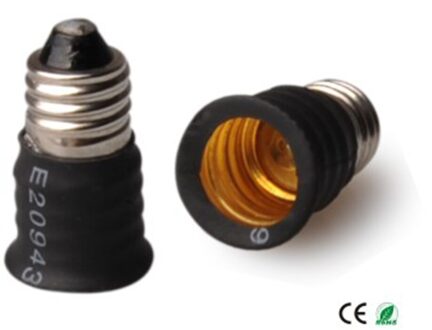 E-Simpo 6 Stks/partij E11 Om E12 Lamp Houder Converter, Met E11 Lampvoet, E12 Lamphouder